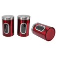 thumbnail image 4 of Bocaux de Rangement pour Aliments, Contenants de Rangement de Cuisine Durables et Portables en Acier Inoxydable Pratiques et Compacts pour Restaurant Rouge 3 Pcs, Vert 3 Pcs, Brun 3 Pcs, Couleur Acier Inoxydable 3 Pcs, 4 of 8