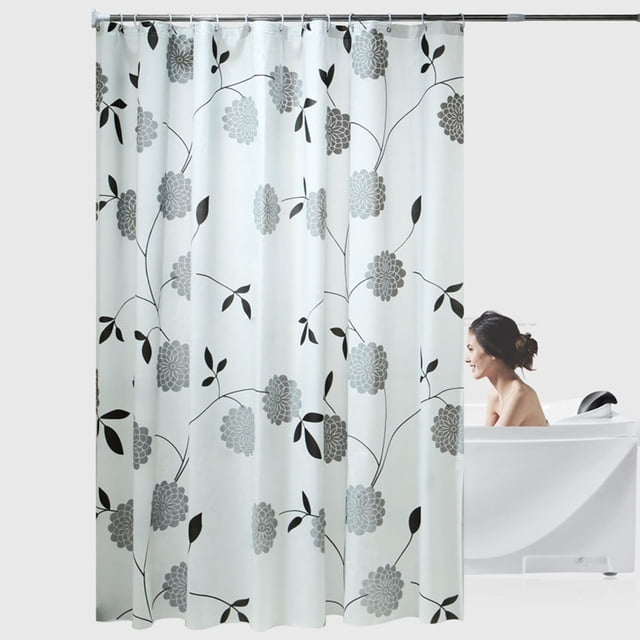 EGNMCR Rideau de Douche pour Salle de Bain Rideau de Douche Moderne Universel pour Toutes les Saisons Imperméable dans le Bain Ensemble de Longs Rideaux de Douche, Cadeau