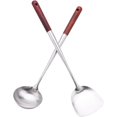 thumbnail image 1 of Wok Spatula and Ladle Tool Set  17 Inches Spatula for Wok  Stainless Steel Wok Spatula, 1 of 8