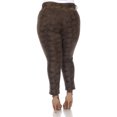 thumbnail image 3 of White Mark Pantalon pour Femme en Faux Suède à Imprimé Serpent, 3 of 6