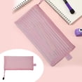 thumbnail image 1 of Mohdy 1Pc Solid Color Striped Hollow-Out Horizontal Mesh Pencil Case Document Storage Rd1 A,Zipper Mesh Pouch Pencil Pen Case Pencil Storage Pouches Pencil Bag Multipurpose Travel Bags, 1 of 9