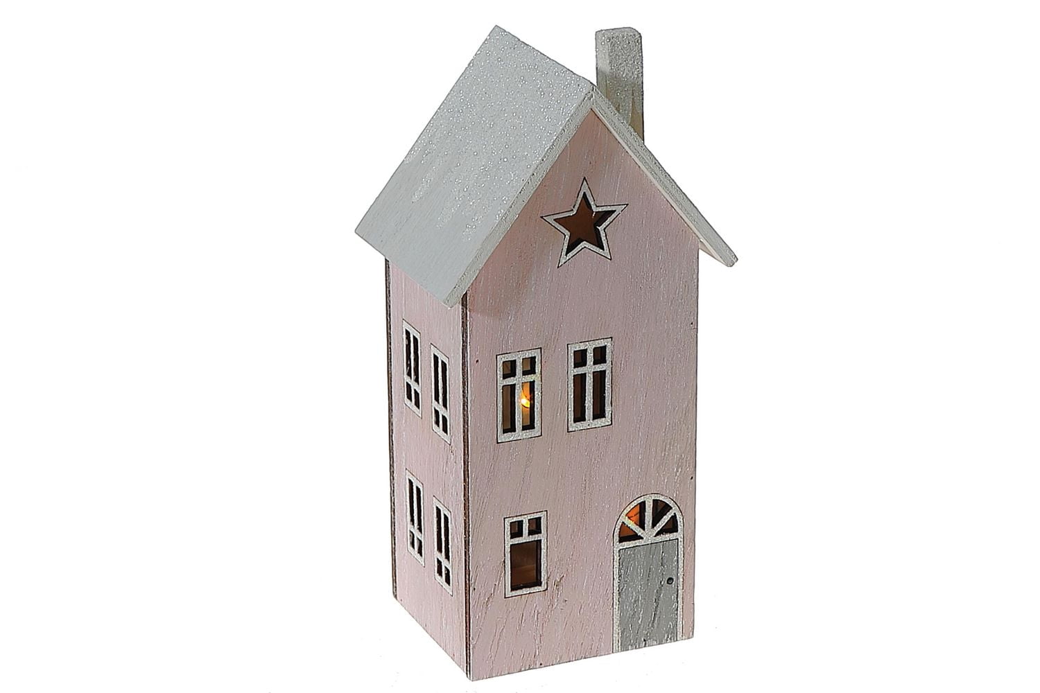 Décor De Maison Rose En Bois À Led