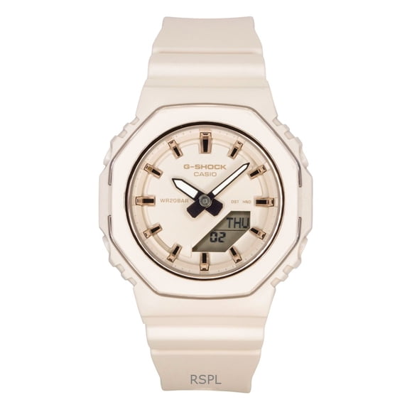 Casio G-Shock Analog Digital Bio-Based Resin Strap Beige Dial Quartz GMA-P2110-4A 200M Women's Watch