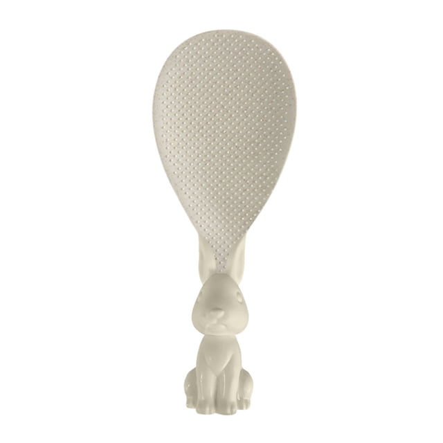 RKSTN Louche Louche en Forme Antiadhésive Cuillère à Riz de Cuisine Blanche Cuillère Debout