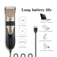 thumbnail image 4 of Tondeuse Électrique 0.8-2.0mm Rechargeable Sans Fil pour Homme, Tondeuse en Céramique LED avec Brosses de Limitation, Gris, 4 of 8