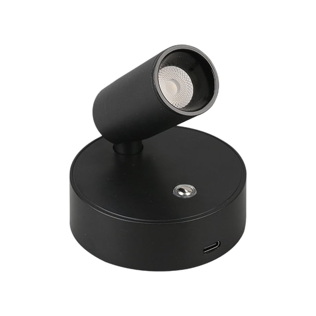 BotaniNest Lumières d'Intérieur Projecteur Rechargeable d'Intérieur Rotation à 360° Éclairage DEL Sans Fil Projecteur de Plafond à Piles pour Oeuvre Peinture Image Lumières Applique Murale
