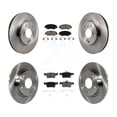 thumbnail image 1 of CMX Front Rear Disc Brake Rotors and Ceramic Pads Kit for Car Honda Civic K8C-101158, 1 of 11