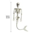 thumbnail image 3 of Aihimol Halloween Mermaid Skeleton 38.6" Simulation Skeleton Decoration Haunted House Holiday Scene Props, 3 of 7