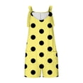 thumbnail image 4 of Penkiiy Combinaison Décontractée Sans Manches pour Femme, Polyester, Jaune, 2TG, 4 of 6