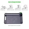 thumbnail image 3 of Amdohai JIELISI Paper Trimmer Replacement Blades Refill Security Safeguard Design Craft Paper Photo Picture Card Cutting for 959-3 A4 Paper Cutter, Wave Rotary Blades, 3 of 8