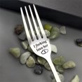 thumbnail image 1 of Oleegame 1PC Stainless Steel Cutlery Set Valentine Gift Tableware Engraved Fork Best Present For Husband Madam Family And Friends Tableware Printing Stainless Steel Fork, 1 of 4