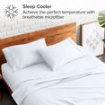 thumbnail image 3 of Bare Home Pillowcase Set - Premium 1800 Collection - Double Brushed - Ultra Soft - King Size, White, 2 Count, 3 of 7