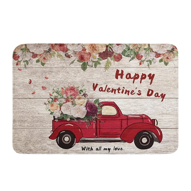 Chmadoxn Bathroom Rugs, Rugs for Living Room, Area Rug, Bath Mat Valentine's Day Mat Porch Door Mat Love Romantic Holiday Decoration Mat a carpet
