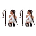 thumbnail image 3 of ziyahi DIY pour Différentes Tresses Extension de Cheveux pour Volume Instantané Extension Queue de Cheval Tressée Changement de Style Brun Foncé 2ensemble, 3 of 6