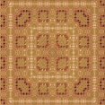 thumbnail image 1 of Ahgly Company Tapis d'Intérieur Lavables en Machine, Carrés, Acajou Transitionnel Brun, 6', 1 of 7