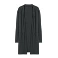thumbnail image 3 of CEHVOM Mode Femmes Cardigan à Manches Longues Uni Manteau Décontracté Blouse Haut Liquidation, 3 of 4