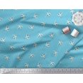 thumbnail image 2 of Soimoi polyester Crepe Fabric Stripe & Stork Bird Print Sewing Fabric Yard 52 Inch Wide, 2 of 3
