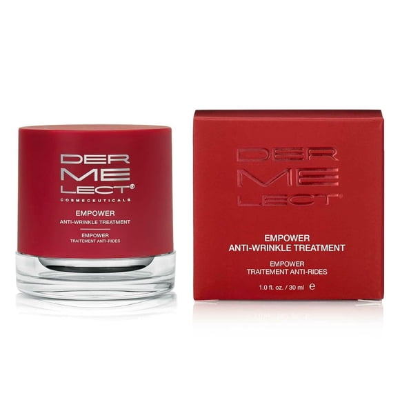 Dermelect Empower Anti-Wrinkle Treatment for Face - Anti Aging Cream with Peptides, Collagen, Ceramides Retinol, Hydrating Smoothing for Fine Lines Wrinkles Dryness Elas