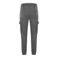 thumbnail image 4 of AherBiu Sweatpants For Men Fleece Lined Drawstring Elastic Waisted Joggers With Multi Pockets Outdoor Gym Workout Cargo Pants, 4 of 6