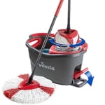 2Pcs;Red 1/3/4/6 Pieces Compatible With Vileda/O-Cedar Microfiber Mop Accessories, Swivel Mop For Floor Cleaning