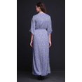 thumbnail image 2 of Bimba Robe Longue Imprimée en Rayonne à Feuilles, Taille Smockée, Fente Latérale, pour Femme - Medium, 2 of 6