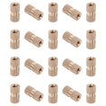 thumbnail image 1 of Wekity M3x10mm Female Thread Knurled Nuts,100PCS Hx5mm OD Brass Threaded Insert Embedment Nuts Hydraulic Welded Joint Injection Molding Assortment Kit for 3D Printing Injection Molding-0621, 1 of 4