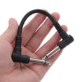 thumbnail image 2 of 6pcs Guitar Patch Cable 6.35mm Guitar Audio Cable Electric Bass Audio Cable 15cm, 2 of 8