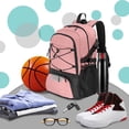 thumbnail image 4 of Sac à Dos de Basketball de Voyage pour Ordinateur, Sac à Dos à Coussin d'Air, Sac à Dos pour Étudiant Pouvant Être Rangé dans un Compartiment à Chaussures, 4 of 6