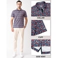 thumbnail image 4 of Polos de Golf pour Hommes à Manches Courtes, Évacuation de l'Humidité, Coupe Sèche, Motifs Imprimés, Polo de Performance à Col, Polos de Golf pour Hommes, 4 of 6
