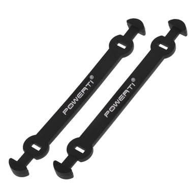 Pack of 2 Long Silicone Vibration Dampeners Shockproof for Tennis Squash Racket, Black