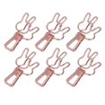 thumbnail image 2 of Clips de Reliure Creux, Légers 100 Pcs Mignons Lapins Pinces Fortes pour Notes Noir, Bleu, Or Rose, 2 of 8