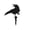 B, variant on TIELUTT Garden Crow Card Slot Insert Outdoor Yard Art Figurine Halloween Decorative Stake Bird Statue Home Metal Holder Wallet Outdoor Metal Sign Little Signs Garden Metal 6ft Outdoor Garden Signs