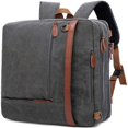 thumbnail image 1 of CUITING Convertible Backpack Shoulder bag Messenger Bag Laptop Case Business Briefcase Leisure Handbag Multi-functional Travel Rucksack Fits 17.3 Inch Laptop For Men / Women / Travel (gre, 1 of 7