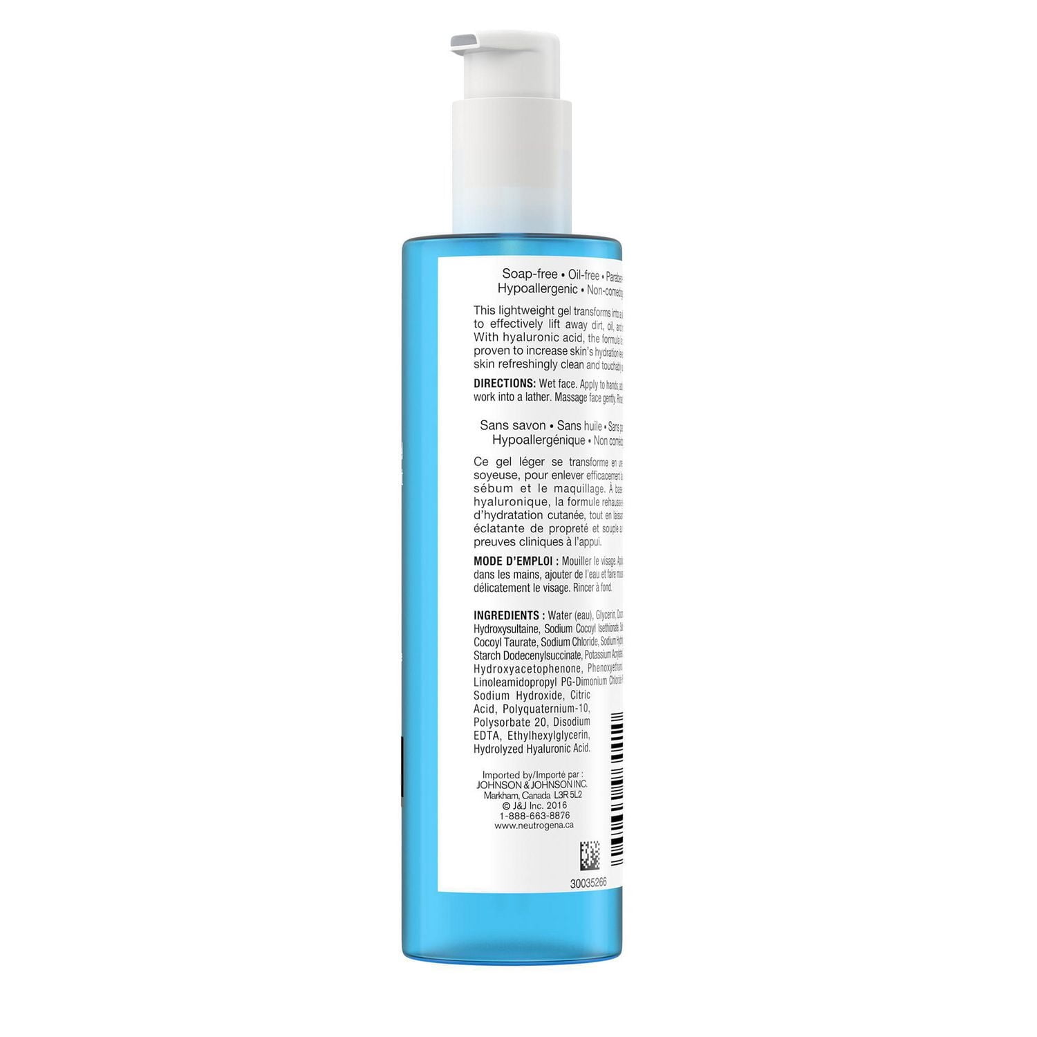 Neutrogena Hydro Boost Gel Nettoyant Hydratant pour le Visage à l'Acide Hyaluronique