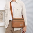 thumbnail image 4 of Premiums Textured Leather Shoulder Crossbody Bag Adjustable Strap Lightweight Spacious Handbag For Travel Work Daily Necessary, 4 of 6