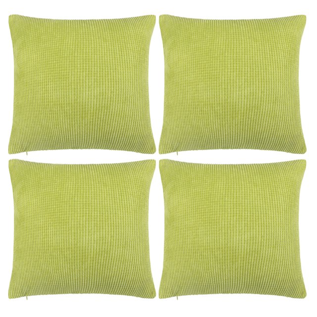 Unique Bargains Housse de Coussin Décorative à Rayures Maïs en Polyester, 4 Pcs, pour Sofa