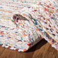 thumbnail image 5 of Safavieh Braided Collection BRD210B Handmade Boho Reversible Cotton Runner, 2'3" x 8' , Ivory / Multi, 5 of 5