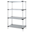 thumbnail image 1 of 4-Shelf Galvanized Steel Solid Shelving Unit, 14 x 36 x 54 in., 1 of 1