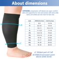 thumbnail image 3 of Aosijia 6XL Plus Size Calf Compression Sleeve for Women & Men  Extra Wide Leg Support for Shin Splints  Leg Pain Relief and Support Circulation  Swelling  Travel  Work  Sports and Daily W, 3 of 12