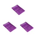 thumbnail image 1 of mmirethe Polyester Soft Chenille Rug - Prompt And Strong Absorption No Shedding Soft Texture Absorbent Vibrant Purple 40cm*60cm 3Set, 1 of 6