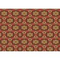 thumbnail image 1 of Ahgly Tapis Rectangulaire Orange Lavable en Machine, 7 Pieds x 9 Pieds, 1 of 7