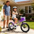 thumbnail image 4 of Costway Vélo pour Enfants 16 Pouces avec Roues Stabilisatrices, Panier, Freins à Main et à Rétropédalage, Selle Ajustable, 4 of 9