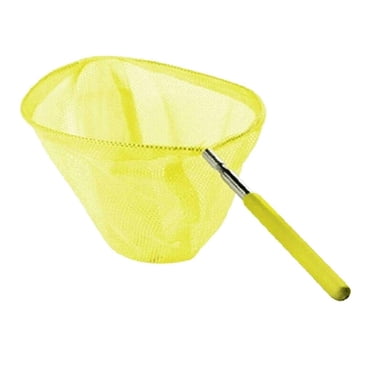 Attrape-papillons Télescopique pour Pêche en Étang pour Enfants - Jaune, 20 cm
