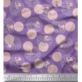 thumbnail image 1 of Soimoi Poly Georgette Fabric Dot,Bird & Fish Kids Print Fabric by The Yard 42 Inch Wide, 1 of 3