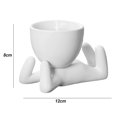 thumbnail image 4 of YAOMOBB Indoor Plant Decoration Pot Creative Craft Desktop Vase Container Small Figure Potted Plant Pot Mini Human Shaped Ceramic Flower Pot, 4 of 7