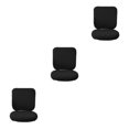 thumbnail image 1 of Baohd Computer Chair Cover Swivel Chair Cover Rotating for Chair Black Backrest + Cushion Cover 3Set, 1 of 6
