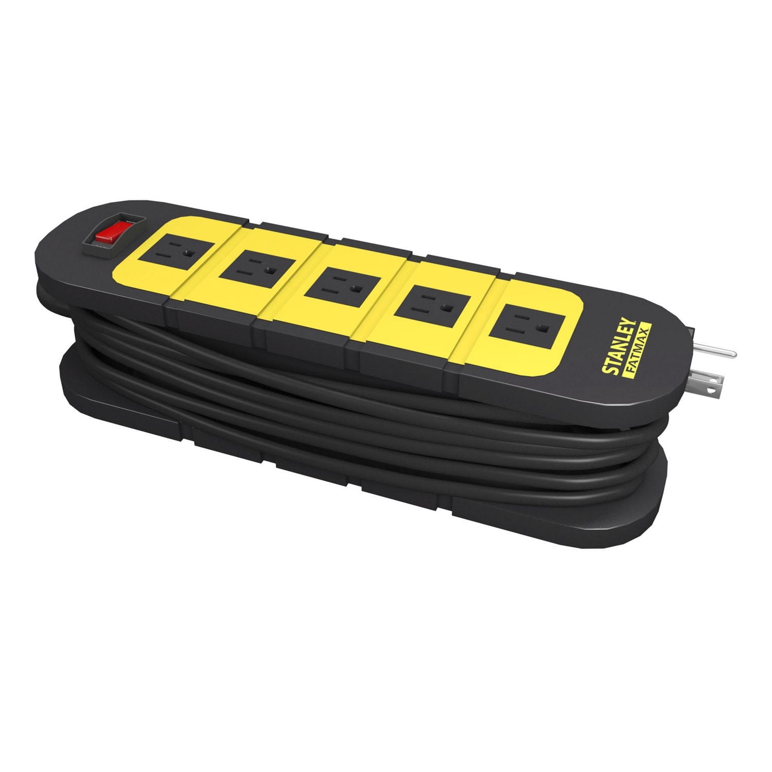 Stanley FatMax Wrap & Go 5-Outlet Elevated Cord Managing Power Strip
