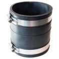 thumbnail image 3 of Fernco 1060 Flexible Pipe Coupling, 2 in x 3.95 in, Plastic Socket, 4.3 psi, PVC, 3 of 4