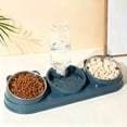 thumbnail image 1 of Elevated Triple Pet Feeder And Water Dispenser Set With 15 Raised Bowls For Cats Small Dogs And Rabbits, 1 of 3