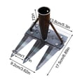 thumbnail image 3 of Multifunctional Garden Hoe, Weeding Tool, Digging Spade, Planting Shovel, Soil Loosening Tool, Vegetable Gardening Tool, Flower Bed Tool, Agricultural Steel Rake, Durable Gardening Tool, 3 of 6